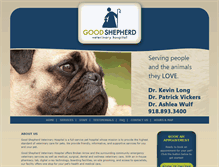 Tablet Screenshot of goodshepherdvets.com